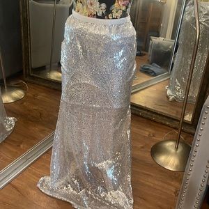 Sequin long skirt